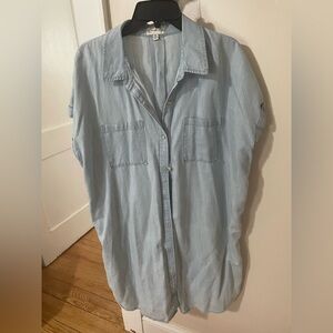 Wonderly Blue Denim Button Up Tunic!!